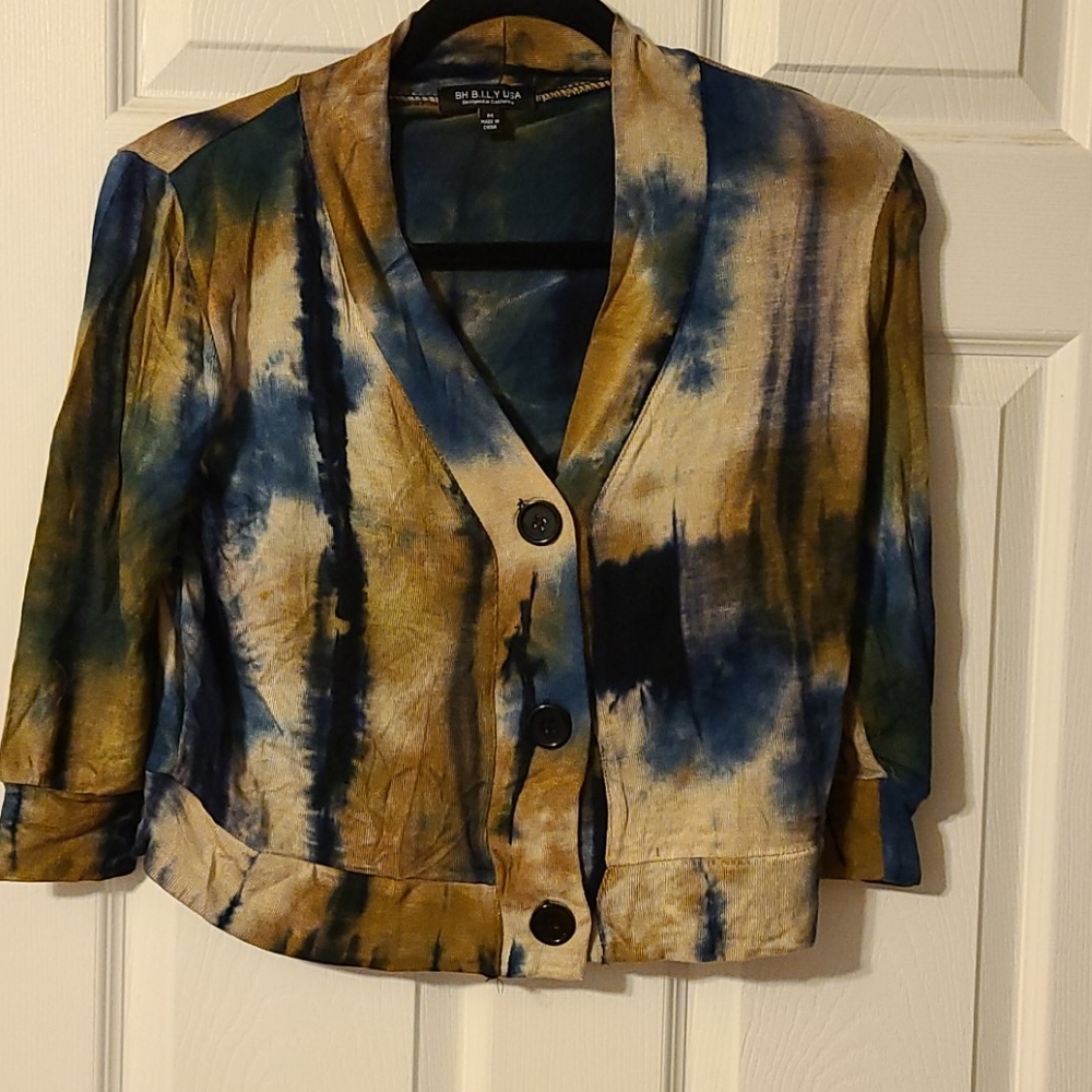 Tie dye cardigan by B.H. Billie